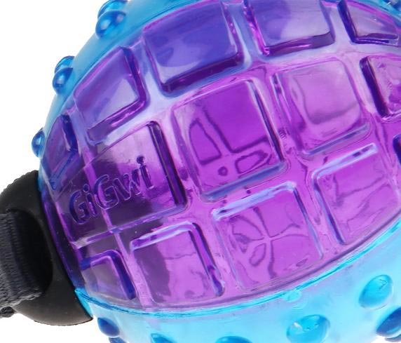 GiGwi Игрушка для собак Мяч с отключаемой пищалкой 9см купить 