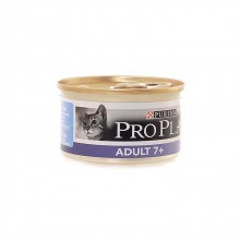 Purina Pro Plan консервы мусс для пожилых кошек с тунцом и рисом, Senior fish