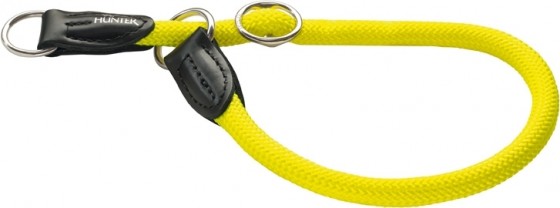 Hunter ошейник-удавка для собак Freestyle Neon 50/10 нейлоновая желтый неон купить 