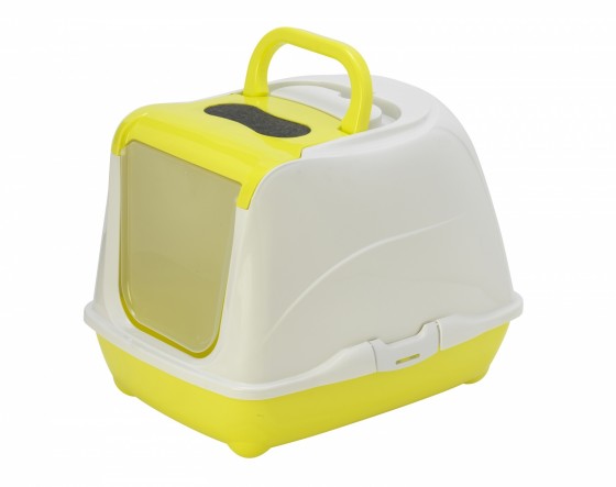 Туалет-домик Flip с угольным фильтром, 50х39х37см, лимонно-желтый 