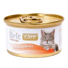 Brit Care Chicken Breast/ Консервы для кошек из куриной грудки 80г