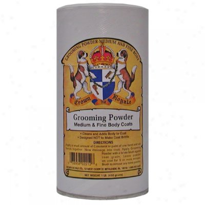 Crown Royale Grooming Powder Medium Fine 454г/ Пудра для тонкой, шелковистой и средней шерсти собак
