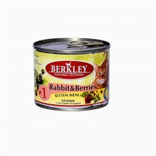 Berkley консервы для котят с кроликом и лесными ягодами