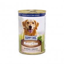 Happy dog консервы для собак с ягненком и рисом (фарш)