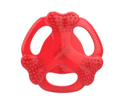 GiGwi Flying Tug/ Флайн Таг игрушка для собак для перетяжек и бросков красная 24см