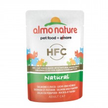 Almo Nature Classic Nature - Salmon&Pumpkin/ Паучи для Кошек с Лососем и Тыквой 55г