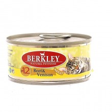 Berkley консервы для кошек с говядиной и олениной