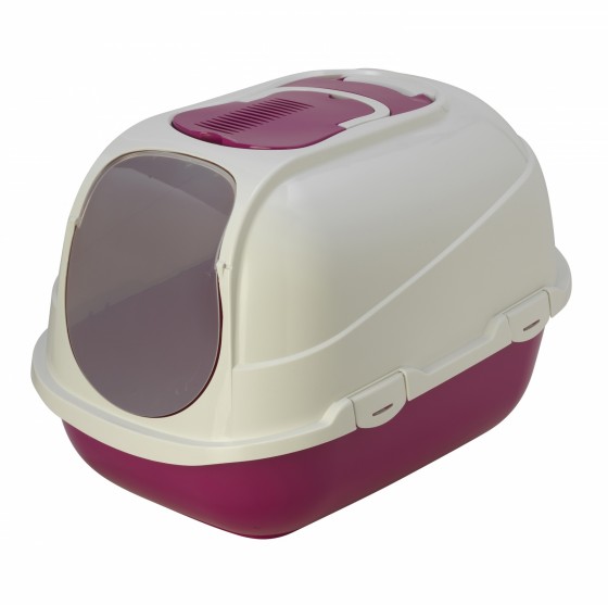 Туалет-домик Mega Comfy с совком и угольным фильтром, 65,7x49,3х47, ярко-розовый 