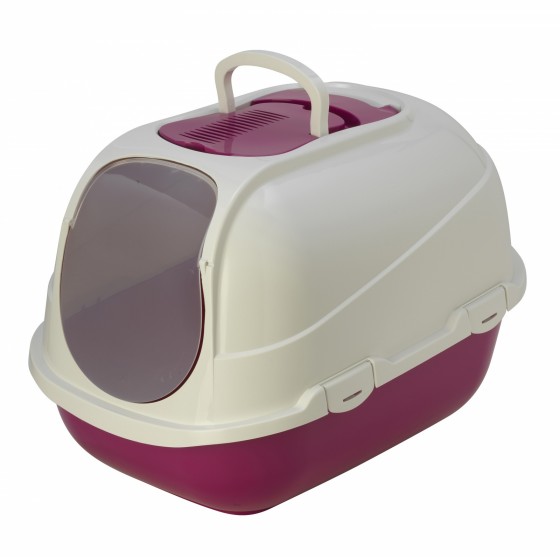 Туалет-домик Mega Comfy с совком и угольным фильтром, 65,7x49,3х47, ярко-розовый 