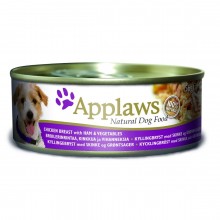 Applaws Dog Chicken, Ham & Veg/ Консервы для Собак с Курицей, Ветчиной и овощами 156г