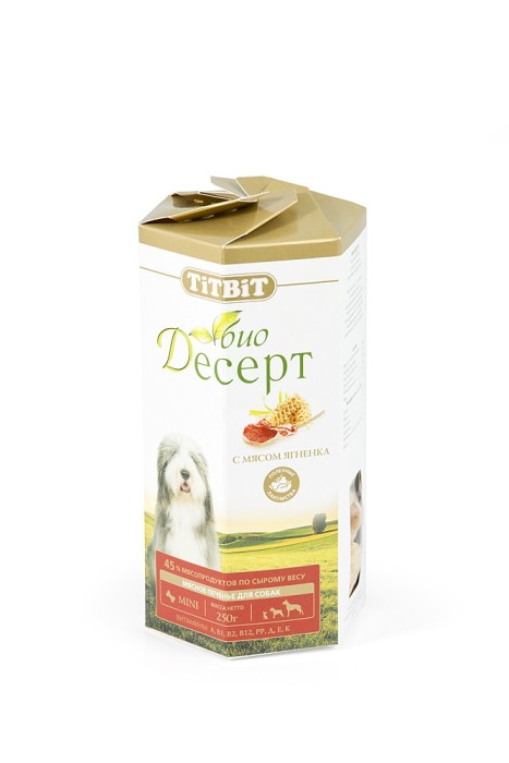 TitBit Био Десерт печенье с мясом ягненка 350г  