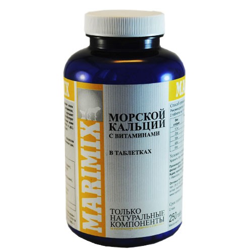 Marimix Морской кальций с витаминами 250 таблеток 