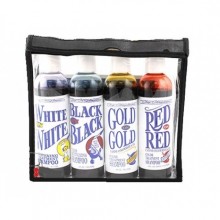 Chris Christensen Color Kit each of White on White, Black on Black, Gold on Gold, Red on Red Shampoo/ Набор цветных шампуней 4*118мл