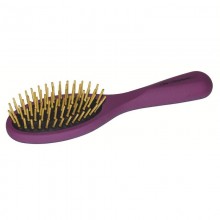 Chris Christensen Fusion GroomGrip Oval Pin Brush Satin Finish Purple/Овальная массажная щетка с зубцами Фиолетовая
