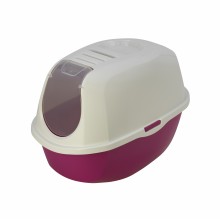 Туалет-домик SmartCat с угольным фильтром, 54х40х41см,  ярко-розовый