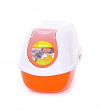 Туалет-домик SmartCat с угольным фильтром, 54х40х41см, оранжевый