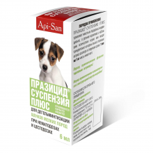 Празицид-Суспензия Плюс антигельминтный препарат для щенков мелких пород 6 мл