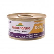 Almo Nature Daily Menu mousse Tuna and Chicken/ Консервы нежный мусс для кошек "Меню с Тунцом и Курицей" 85г