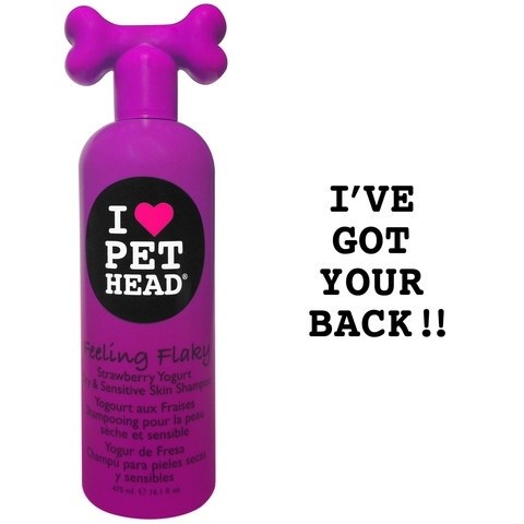 Pet Head Feeling Flaky/ Клубнично-йогуртовый шампунь для сухой и чувствительной кожи собак 473мл купить