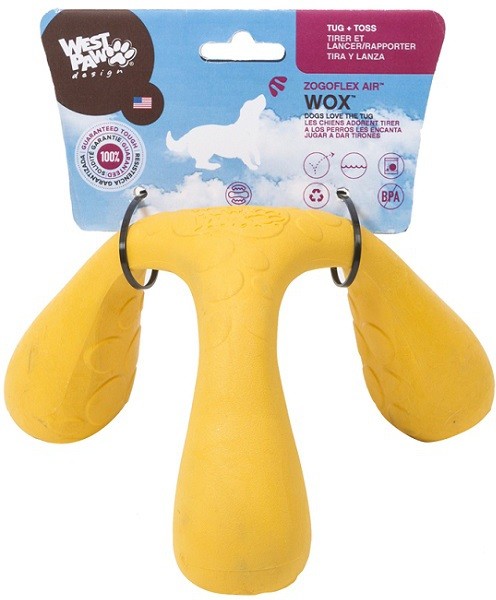 Zogoflex Air Wox игрушка интерактивная для собак желтая 