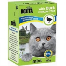 Bozita Mini With Duck/ Кусочки с уткой в соусе для кошек   190г