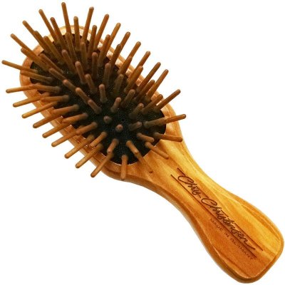 Chris Christensen Tiny Tot Wood Pin Brush /Миниатюрная массажная щетка с деревянными зубцами 15мм