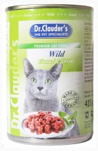 Dr.Clauder's консервы для кошек с  дичью