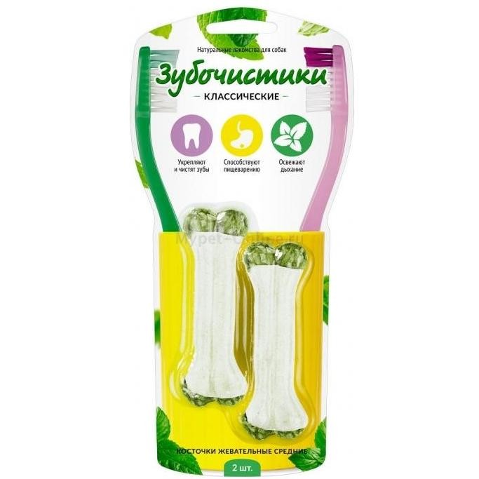 Косточки "Зубочистики" жевательные, средние, 2 шт.  