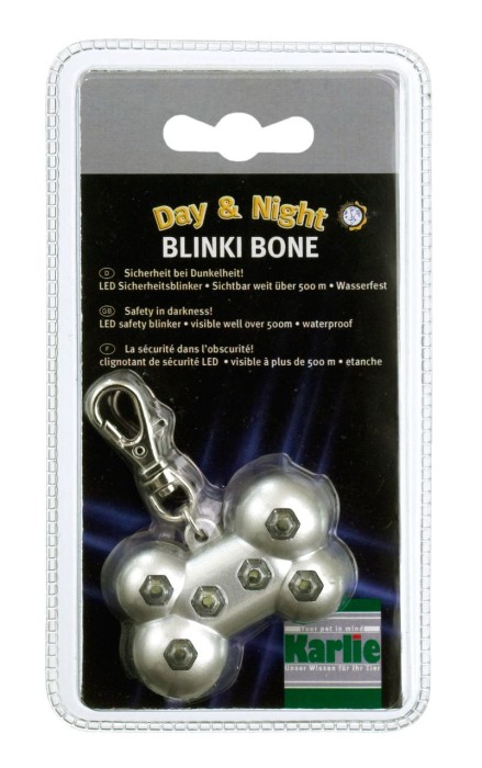 Karlie Брелок косточка с LED подсветкой 5*3*2 см серебряный купить