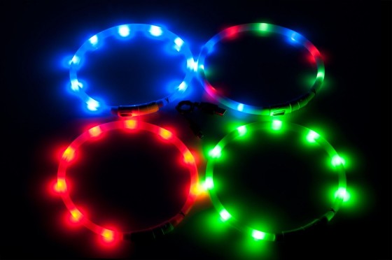 Karlie Ошейник с LED подсветкой 70 см оранжевый 