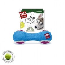 GiGwi Игрушка для собак Гантеля из теннисного фетра с пищалкой средняя 18 см