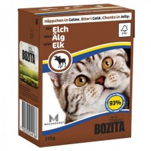 Bozita With Elk/ Кусочки с мясом лося в желе для кошек 370г