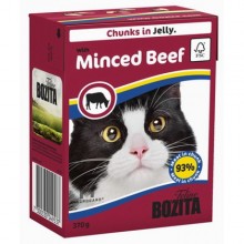 Bozita With Minced Beef/ Кусочки c рубленой говядиной в желе для кошек  370г