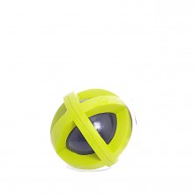 Игрушка для собак "Разноцветный шар" с погремушкой, резина, 9 см