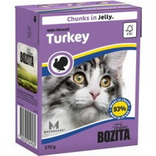 Bozita  With Minced Turkey/ Кусочки с рубленной индейкой в желе для кошек 370г